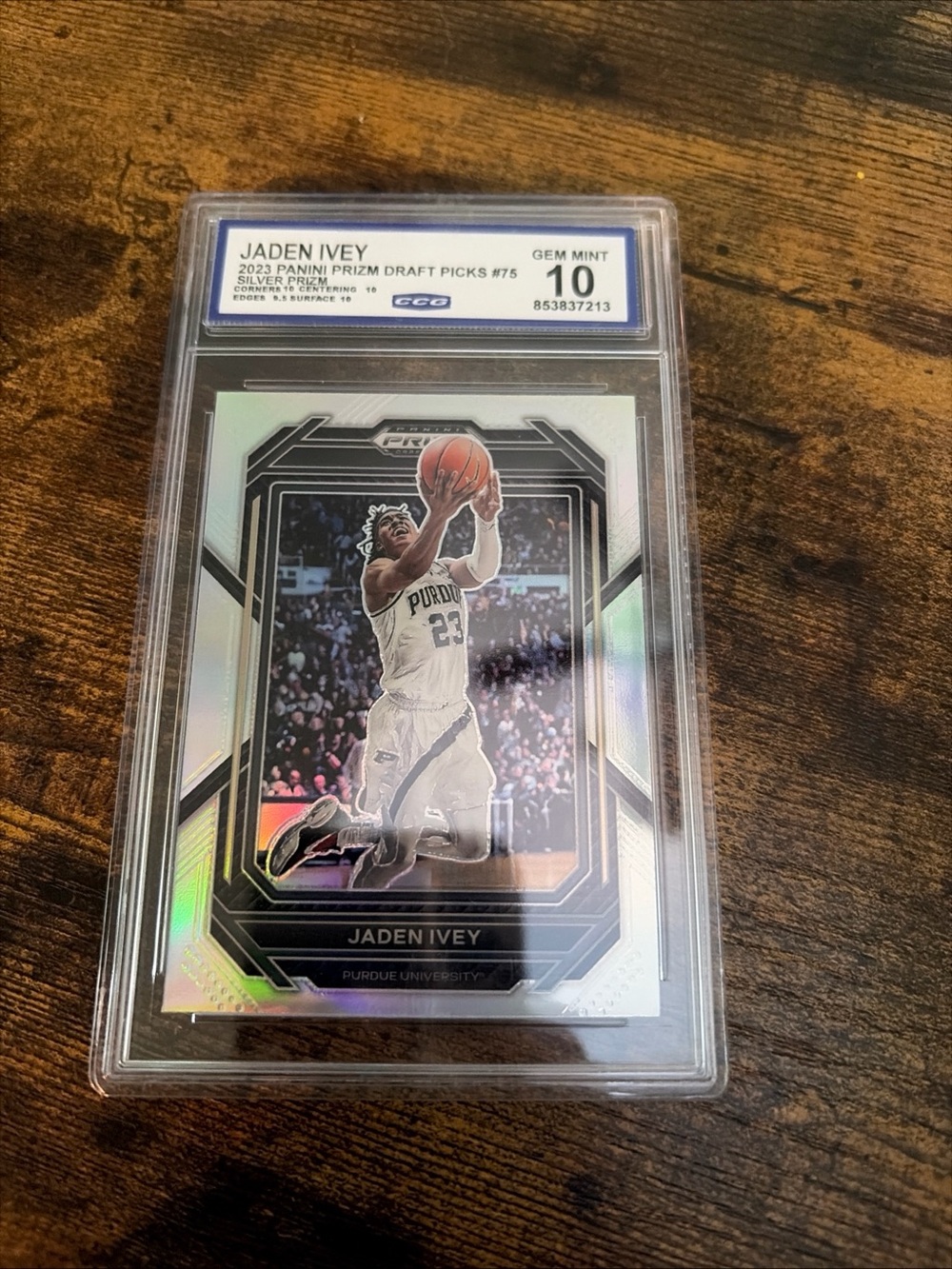 Jaden Ivey 2023 Panini Prizm Draft Picks Silver Prizm #75 - Gem Mint 10